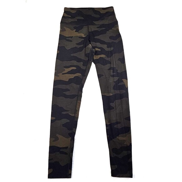 Victoria's Secret PINK Ultimate Camo Leggings Womens Sz S Elastic Pull On Green - Picture 1 of 8